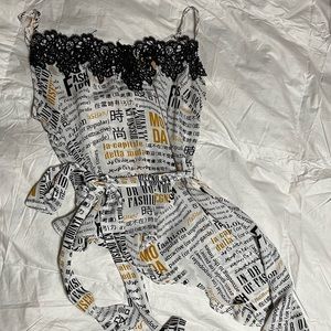 NY&COM Asymmetrical tie shell